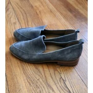 Susina Shoes Womens 9 M Black Suede Loafers Kellen Almond Toe Slip On CA57963